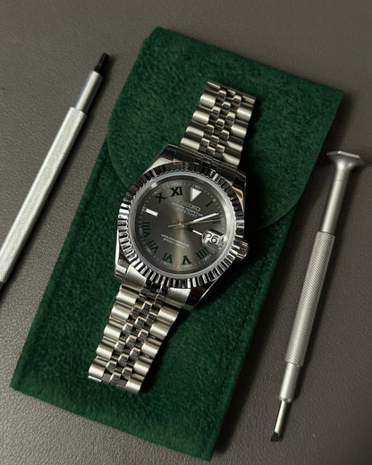 Seikmod Stainless Steel Wimbledon NH35 I graues Zifferblatt mit Jubilee-Armband