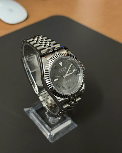 Seikmod Stainless Steel Wimbledon NH35 I graues Zifferblatt mit Jubilee-Armband