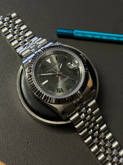 Seikmod Stainless Steel Wimbledon NH35 I graues Zifferblatt mit Jubilee-Armband