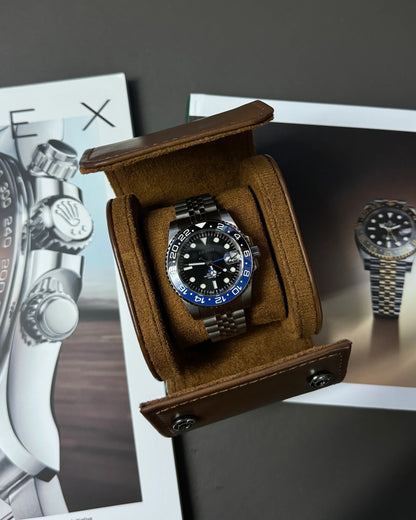 Seikmod GMT Batman NH34 I schwarzes Zifferblatt mit Jubilee-Armband