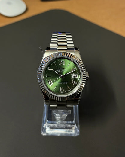 Seikmod Stainless Steel Moss NH35 I grünes Zifferblatt mit Presidential-Armband