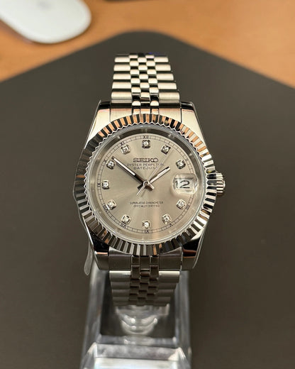 Seikmod Stainless Steel Smoke NH35 I graues Zifferblatt mit Jubilee-Armband