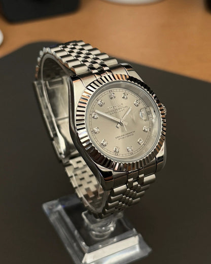 Seikmod Stainless Steel Smoke NH35 I graues Zifferblatt mit Jubilee-Armband