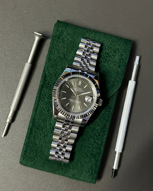 Seikmod Stainless Steel Dusk NH35 I graues Zifferblatt mit Jubilee-Armband