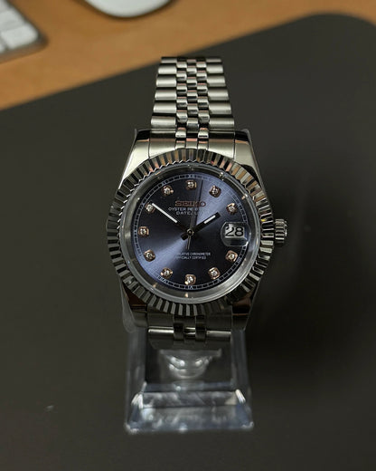 Seikmod Stainless Steel Cerulean NH35 I blaues Zifferblatt mit Jubilee-Armband